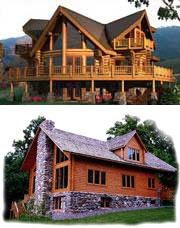 maison en bois rondins madriers